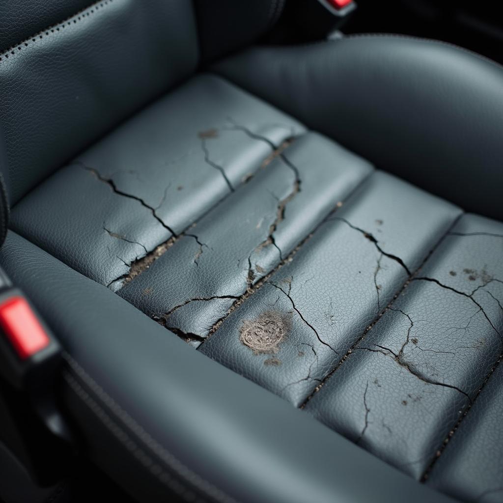 Cracked Leather Car Seats