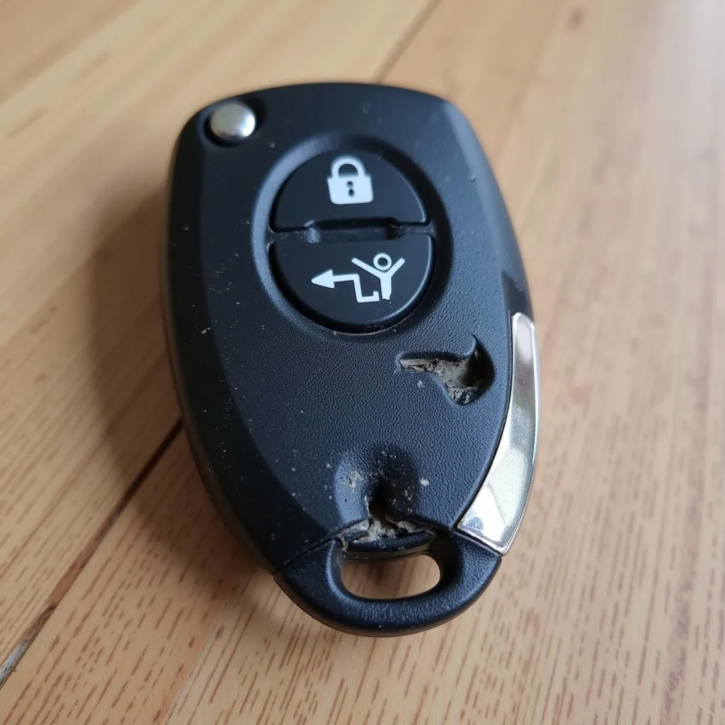  Damaged car key fob 