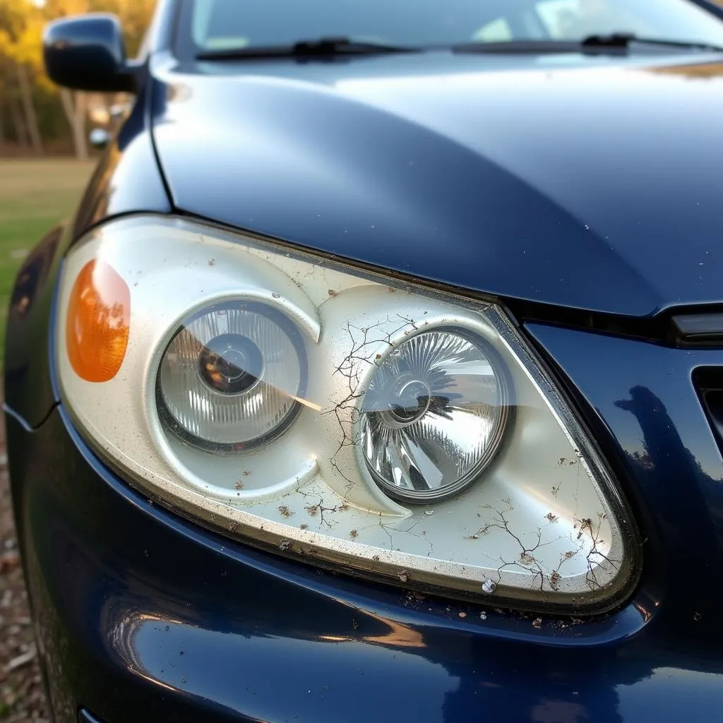 Damaged Car Light Cover