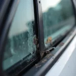 Damaged Car Window Seal