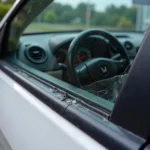 Damaged Car Window Seal