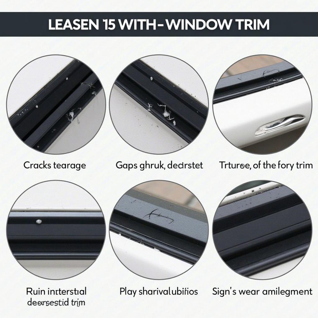 Damaged Car Window Trim