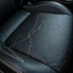 Damaged Leather Car Seat