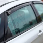 Car Window Trim Showing Signs of Damage