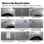 Deep Car Scratch Repair Process