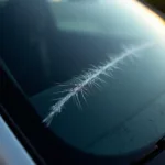 Deep Car Window Scratch