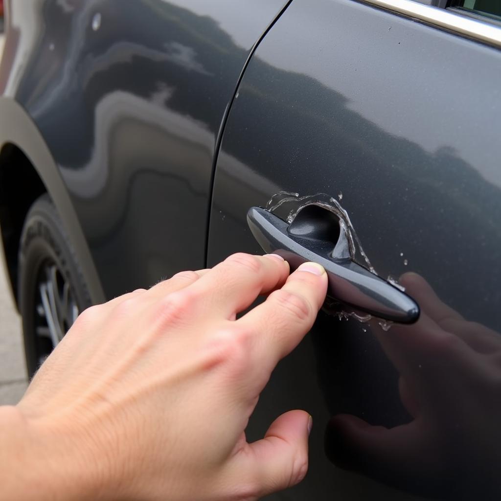 Assessing Deep Keyed Car Damage