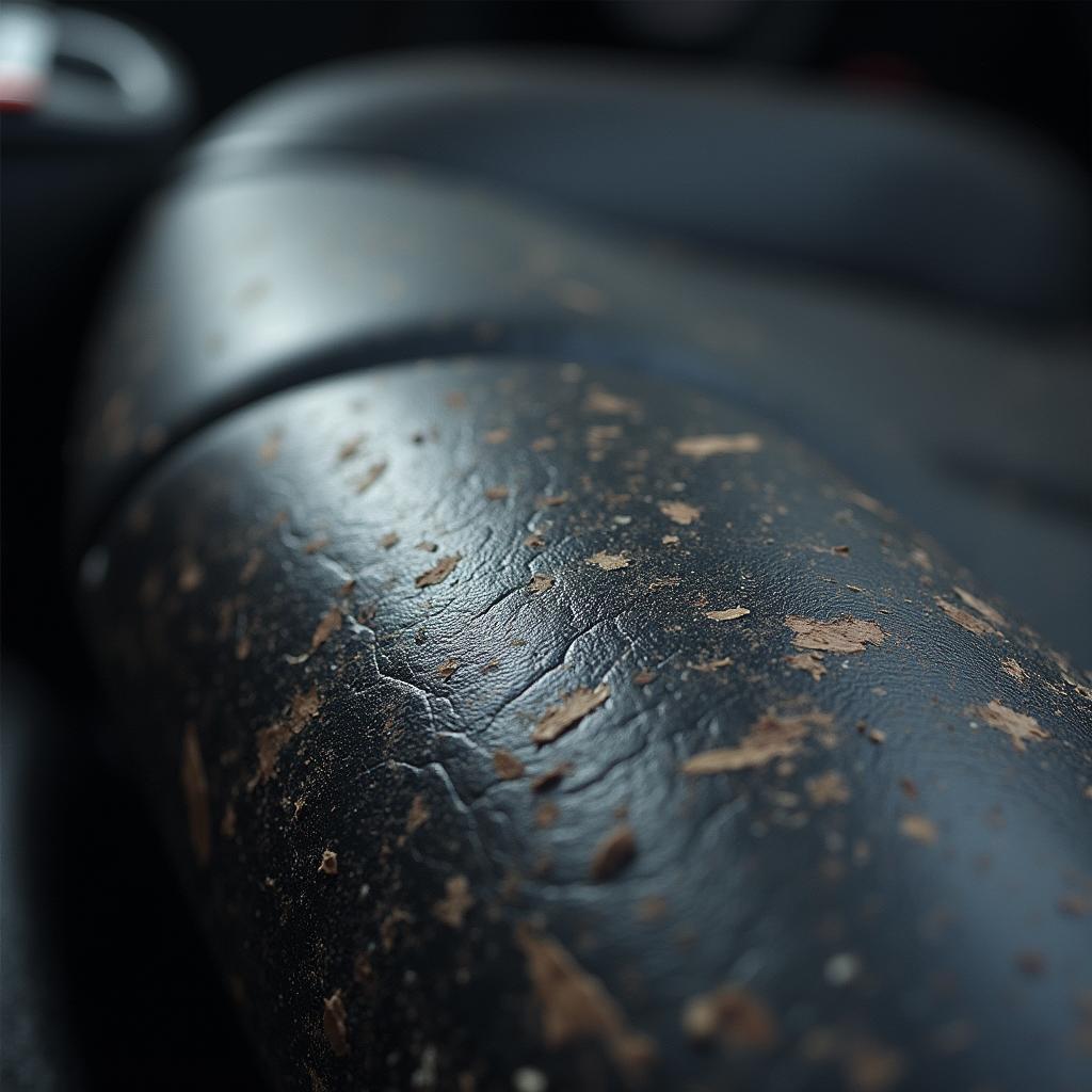 Deep Scratches on Leather Car Seat