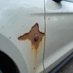 Deep Paint Chip on Car