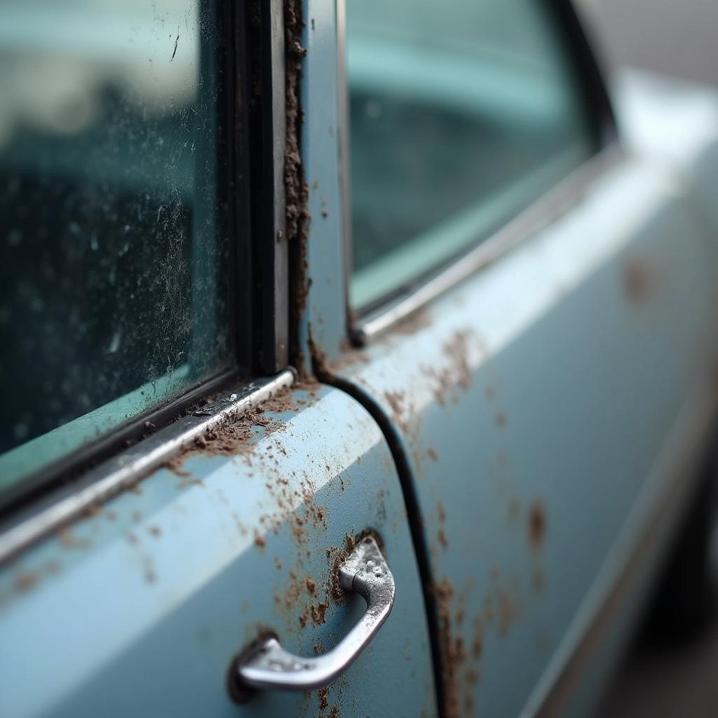 car window showing signs of motor failure