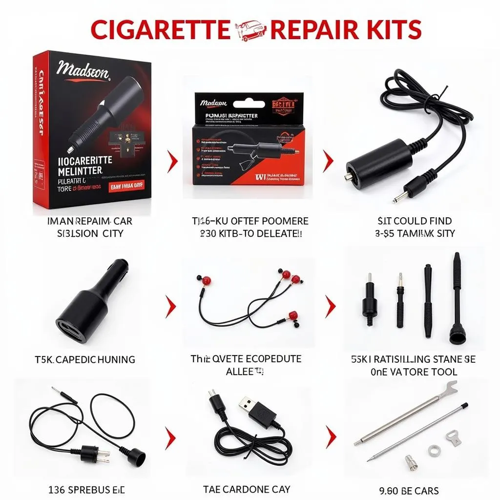 Different Car Cigarette Lighter Repair Kits