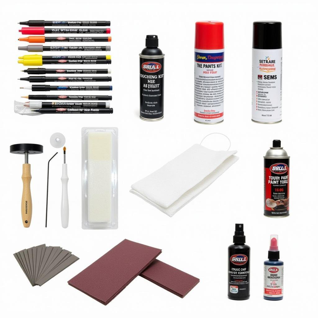 Various Car Paint Chip Repair Tools