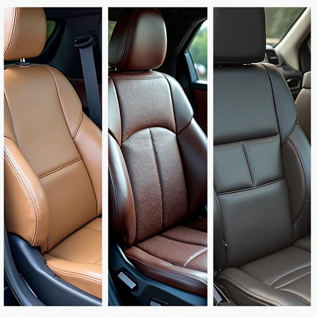 Different types of car seat materials