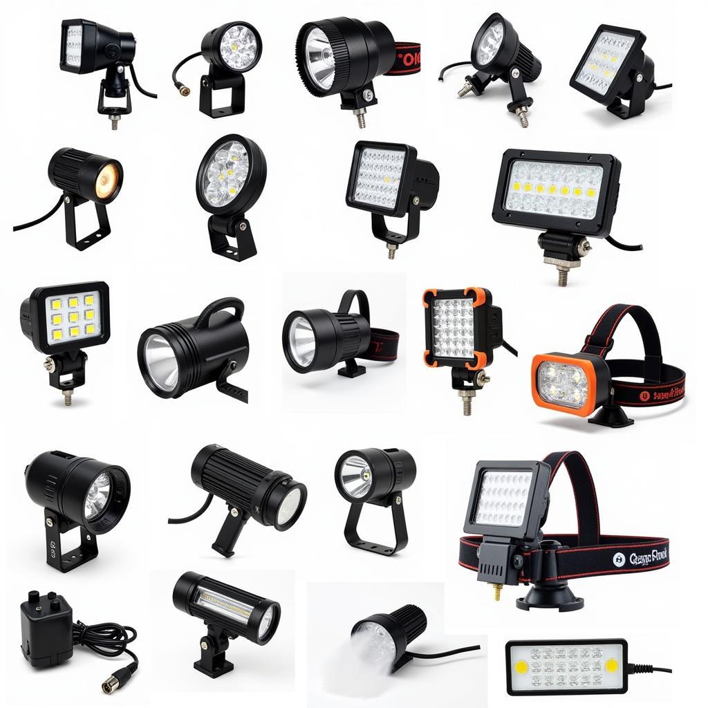 Different types of car repair lights