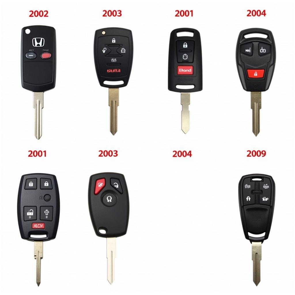 Various Honda Pilot Key Fobs