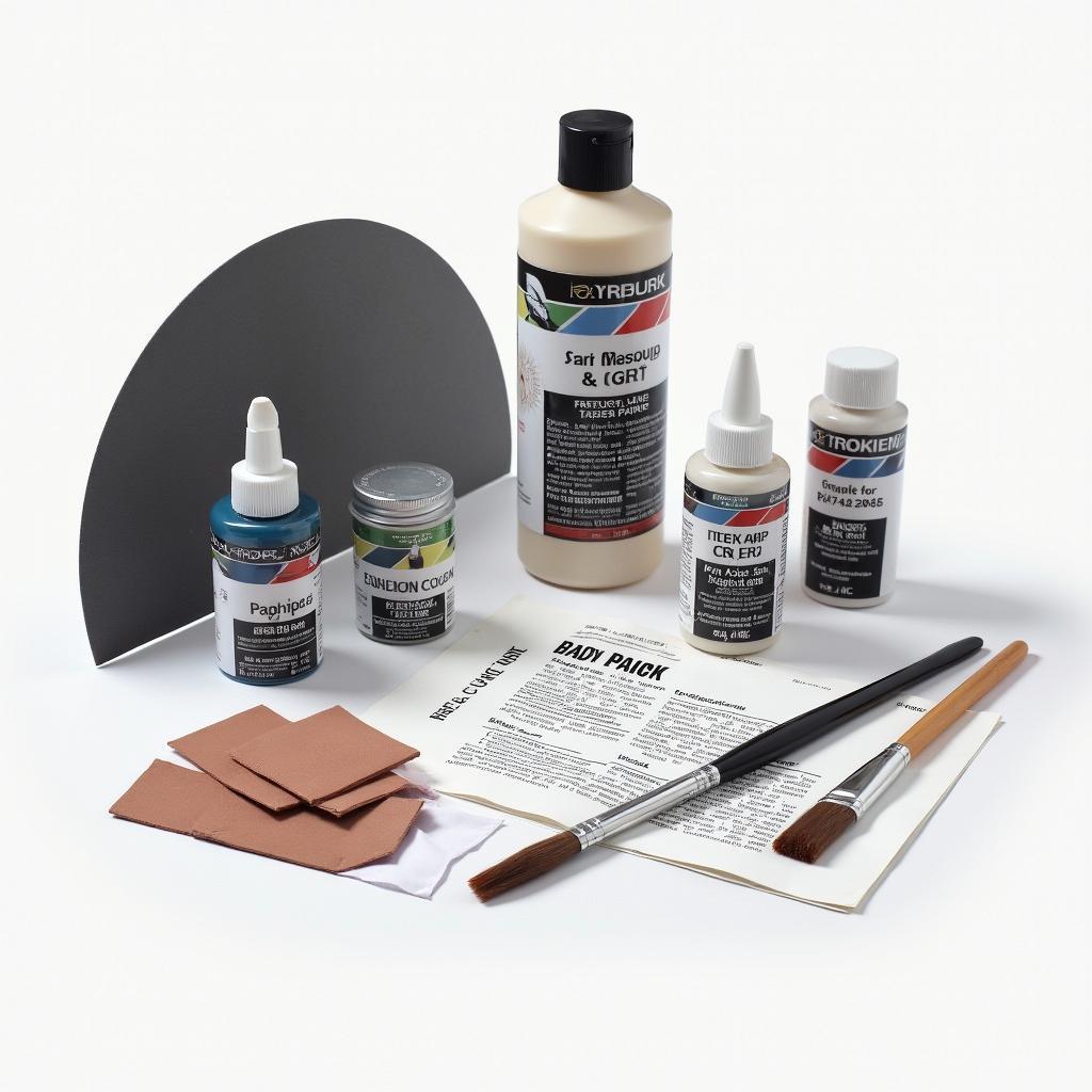 Car body paint repair kit