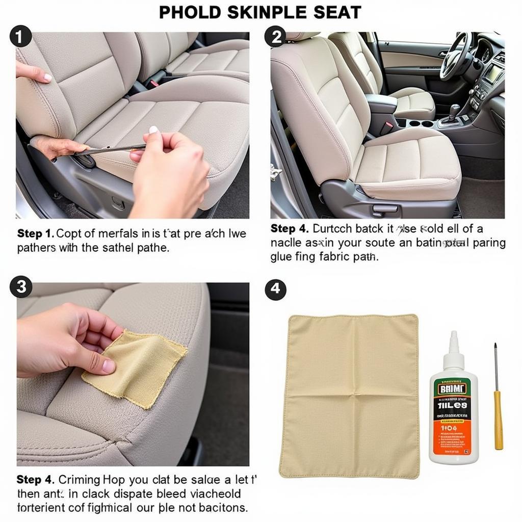 DIY Car Cloth Seat Patch Repair in NI