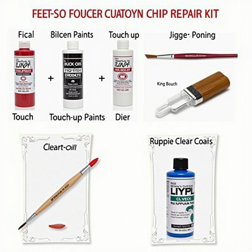 DIY car paint chip repair kit.