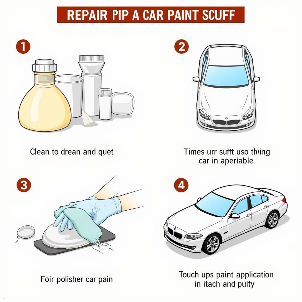 DIY Car Paint Scuff Repair Process