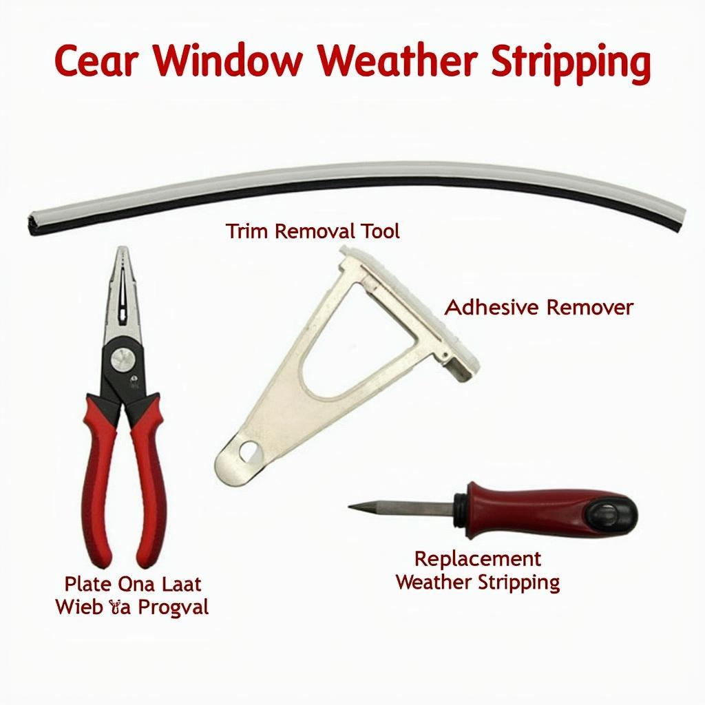 DIY Car Window Weather Stripping Repair Tools