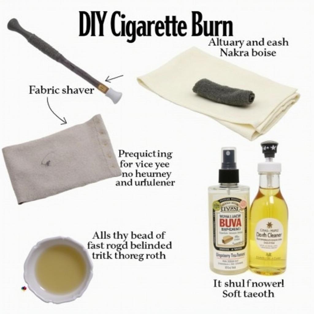 DIY Cigarette Burn Repair Kit and Tools