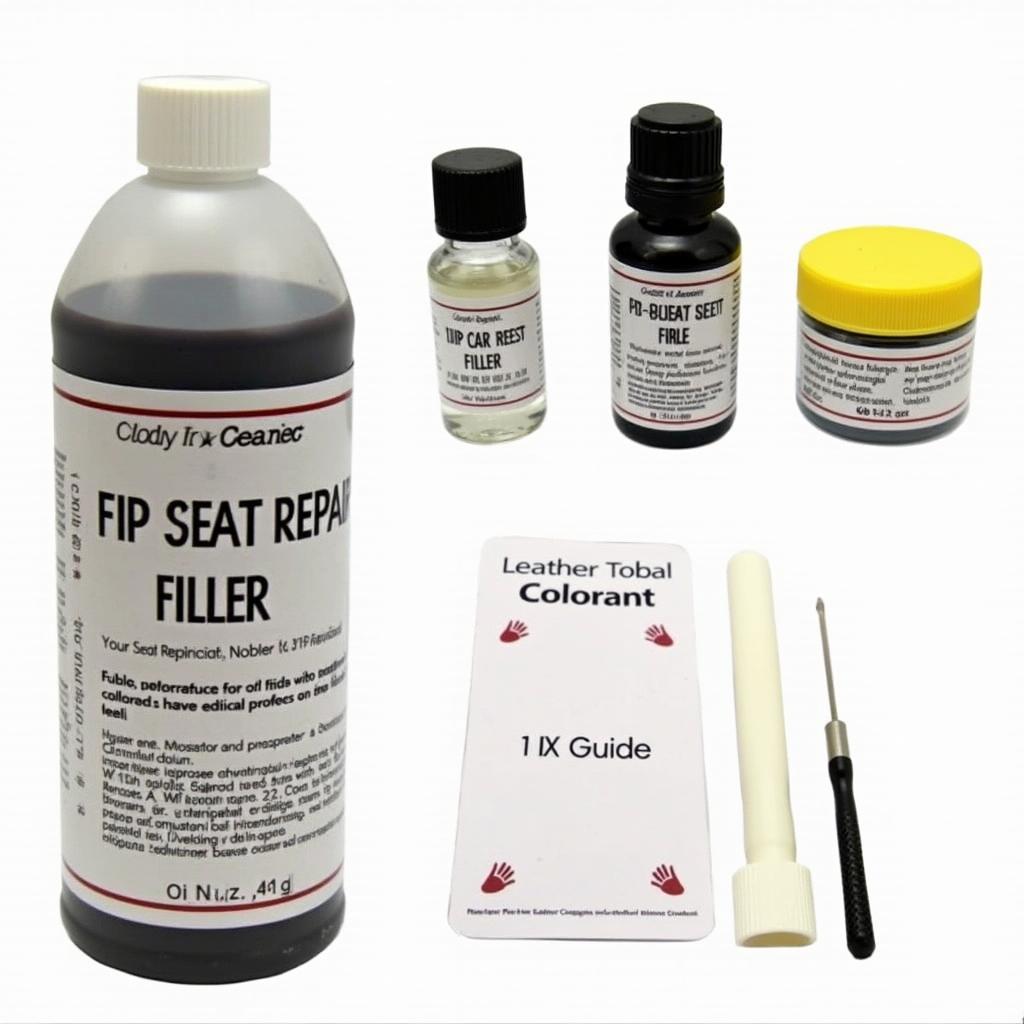 Leather Car Seat Repair Kit Contents