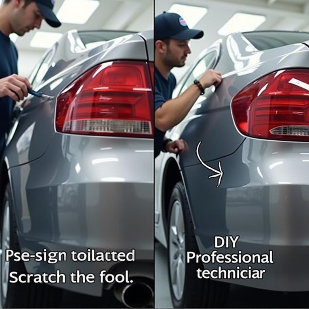 DIY vs. Professional Car Paint Scratch Repair