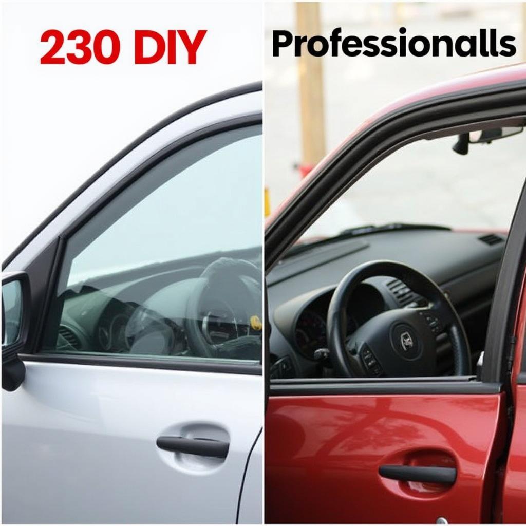 Comparison of DIY and professional car window repair tools