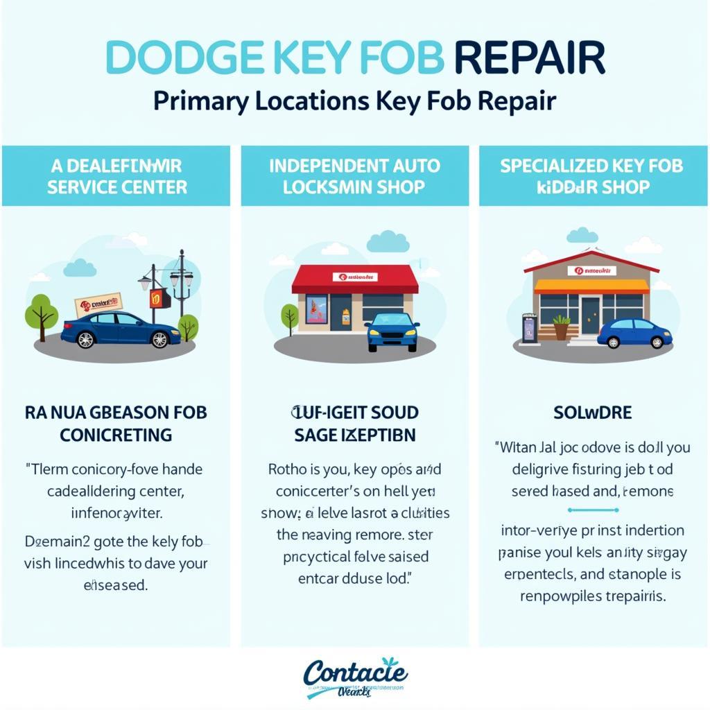 Dodge Key Fob Repair Locations: Dealerships, Locksmiths, and Specialized Shops