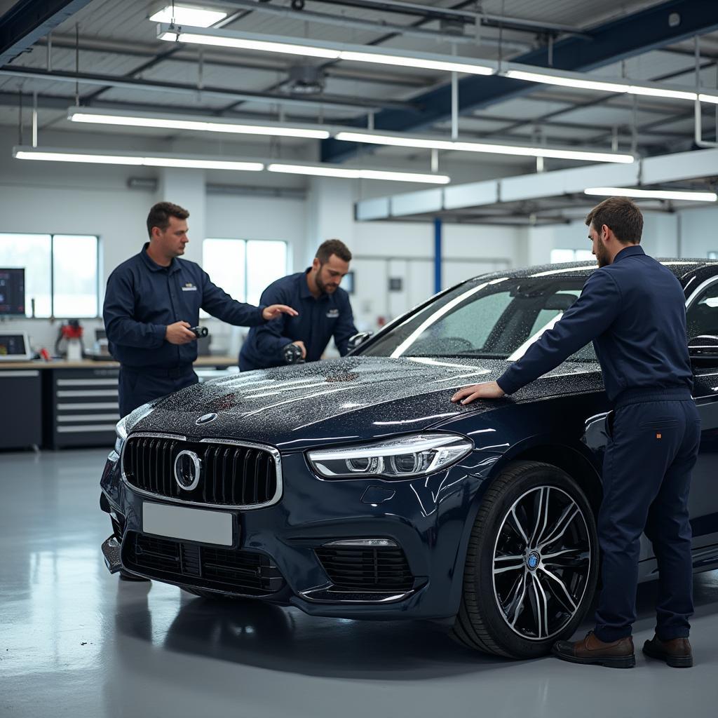 Car bodywork repair shop in Dorset