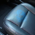 Dye Transfer Stains on Leather Car Seat