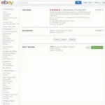 Screenshot of eBay seller ratings and reviews.