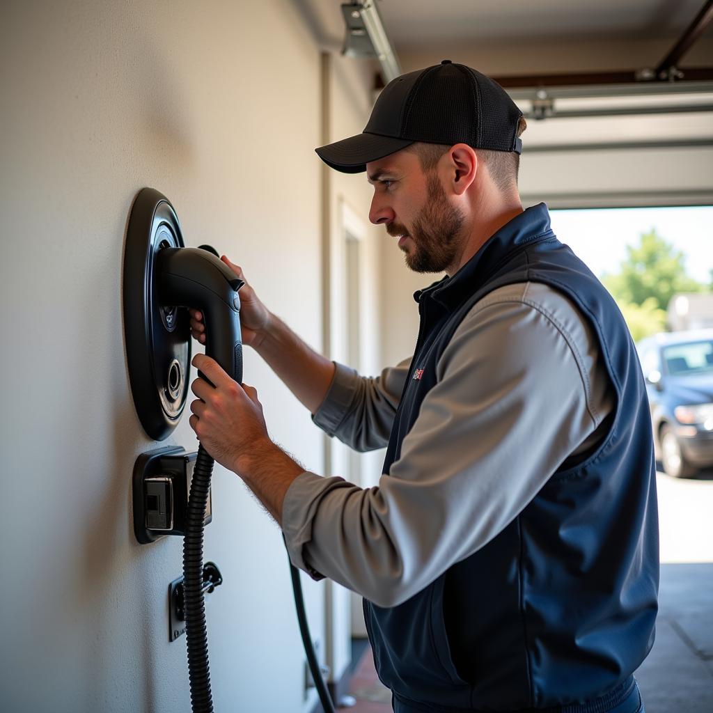 Professional electric car charger installation in Winnetka