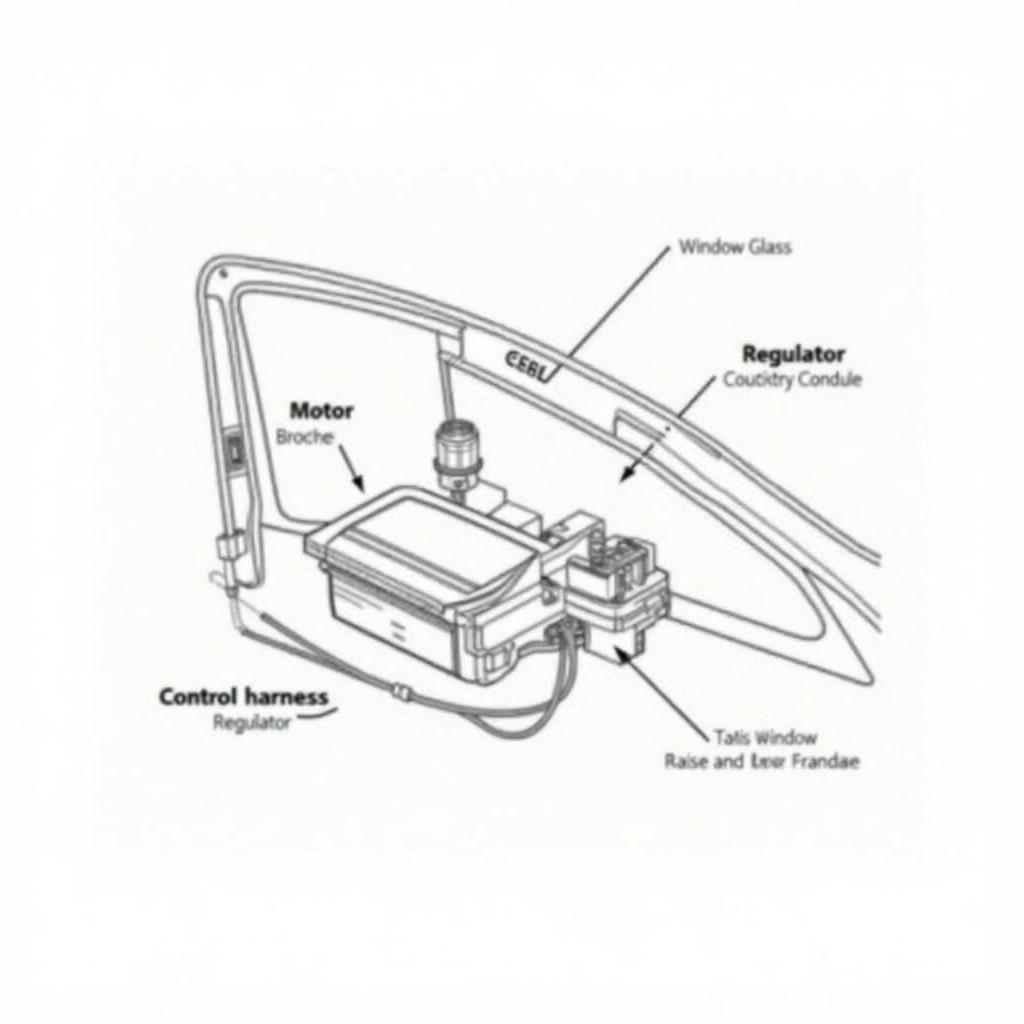 Electric Car Window Parts Diagram