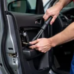 Electric Car Window Repair in Progress in Auckland