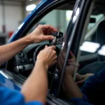 Car electric window being repaired in Midrand