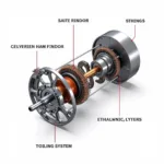 Diagram of Electric Motor Components