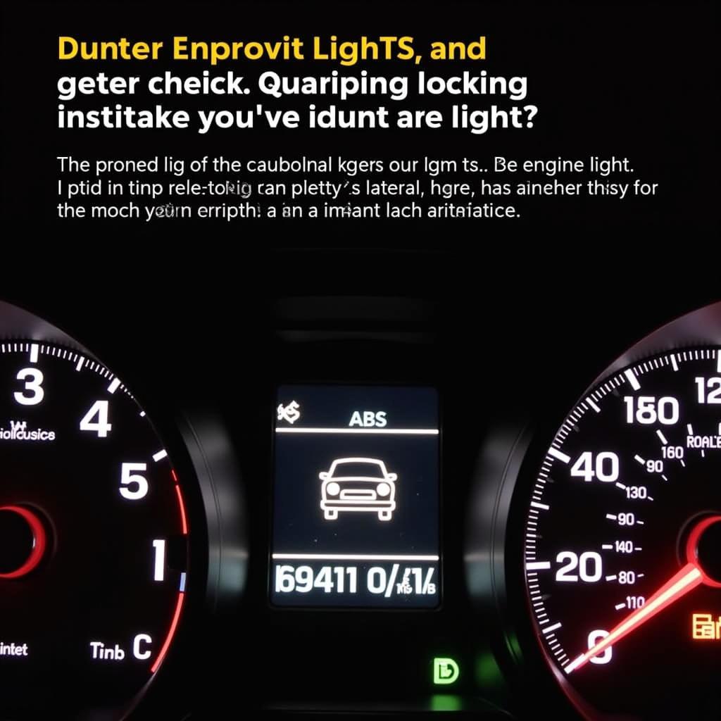 Dashboard Warning Lights Indicating Electrical Issues