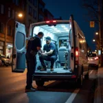 Emergency Car Window Repair on Street