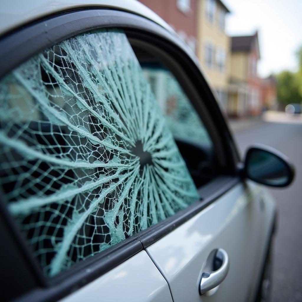 Car with Smashed Window in Portsmouth