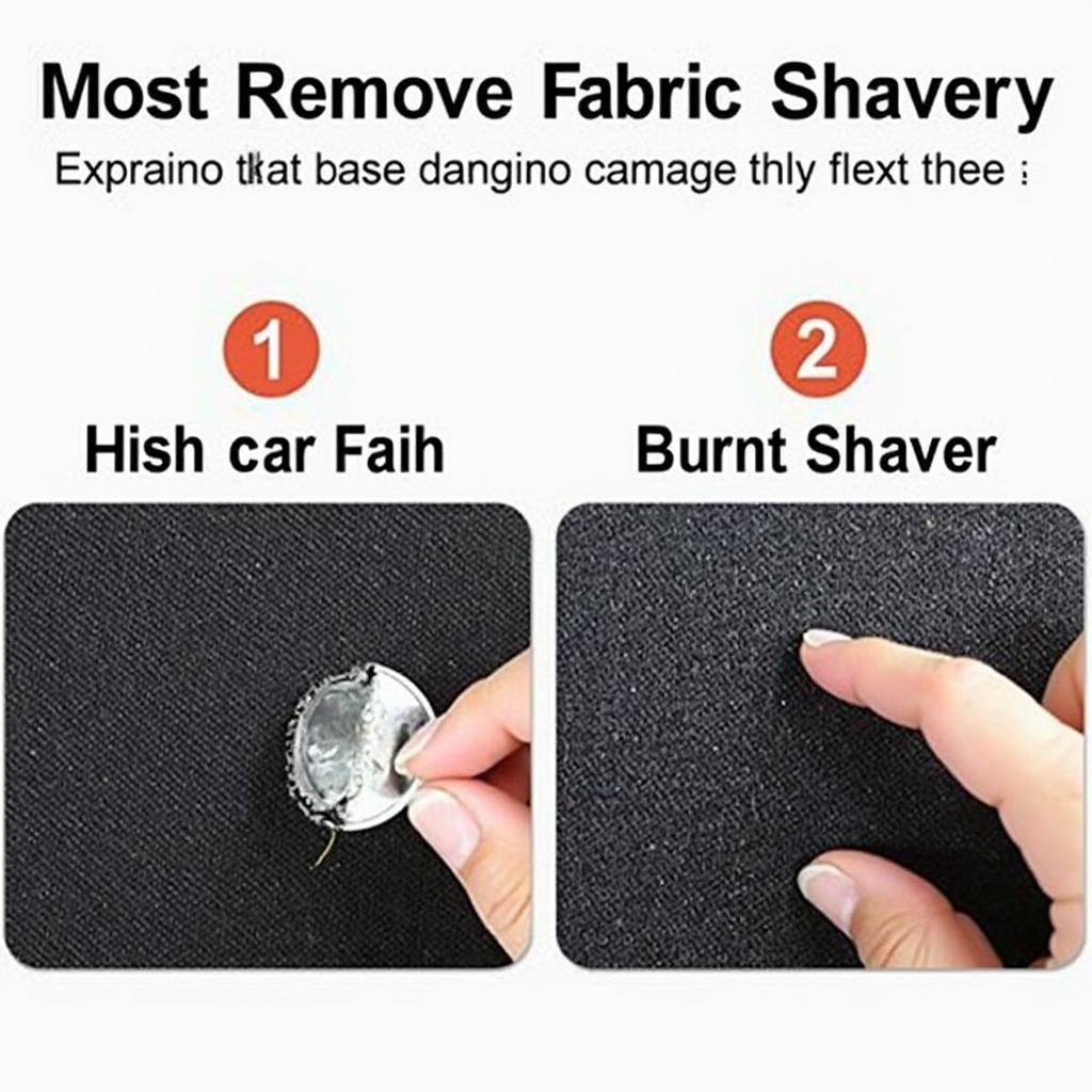 Using a Fabric Shaver on a Cigarette Burn