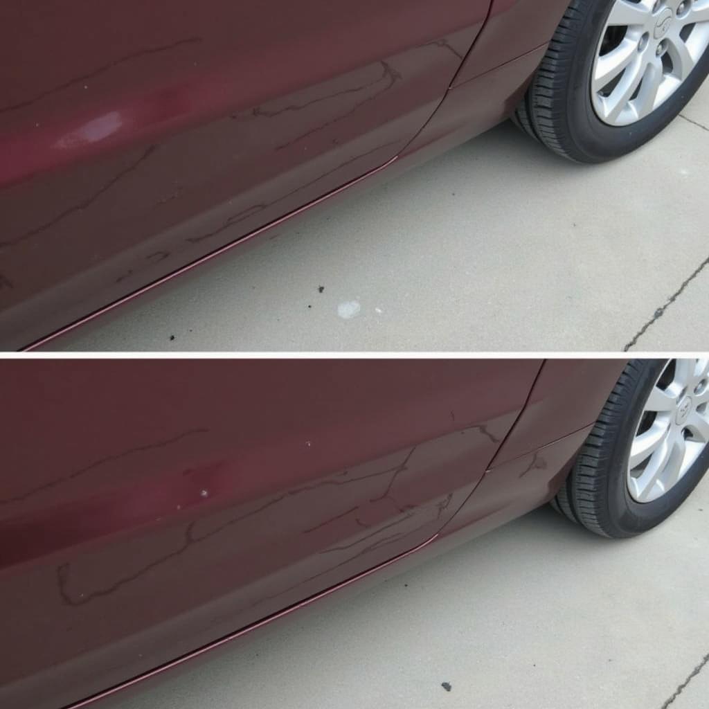 Finished Car Paint Scratch Repair