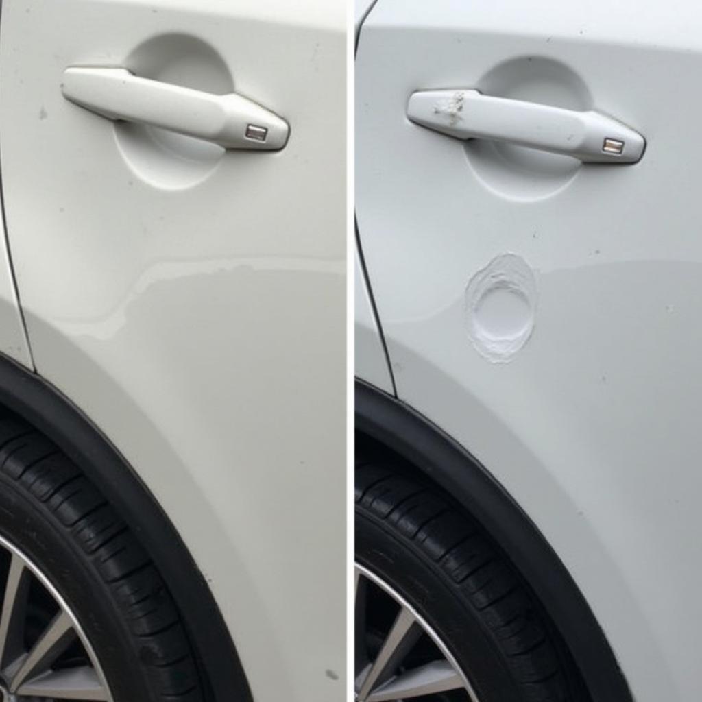 Fixing Car Bumper Dent