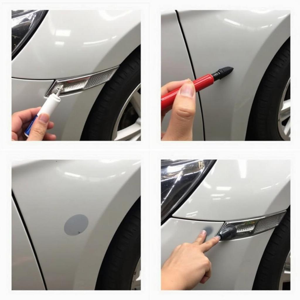 Professional car paint chip repair