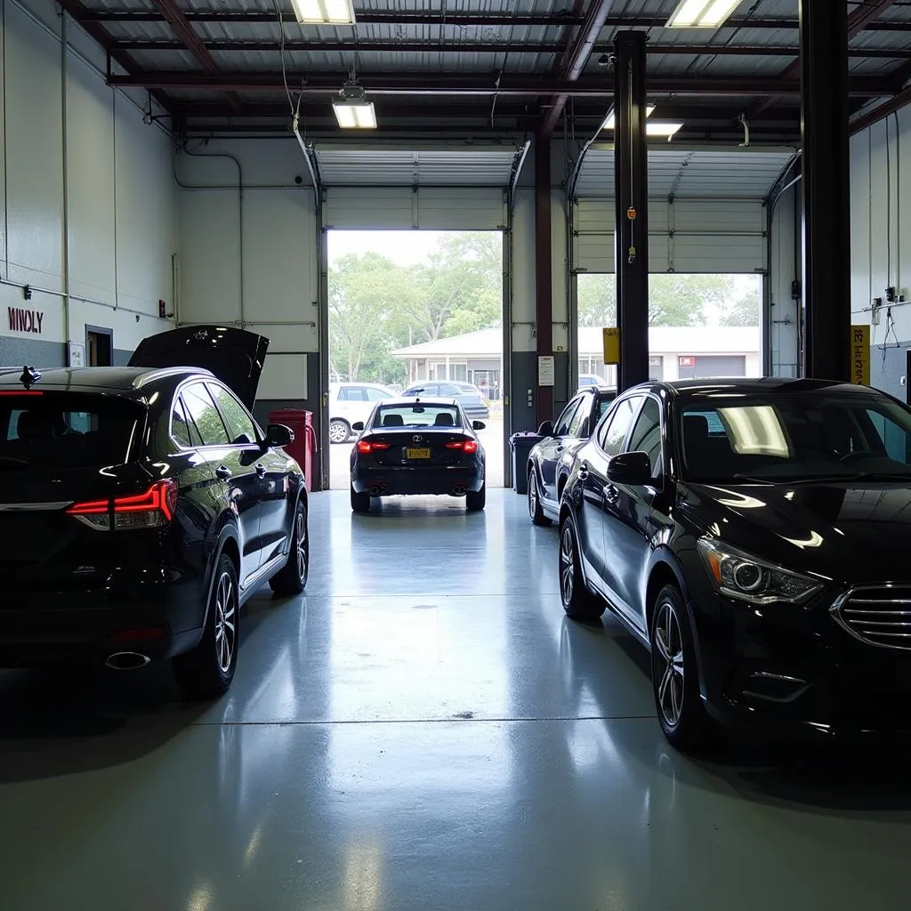 Clean and organized auto repair shop in Fort Lauderdale specializing in car AC repair