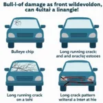 Types of Front Car Window Damage