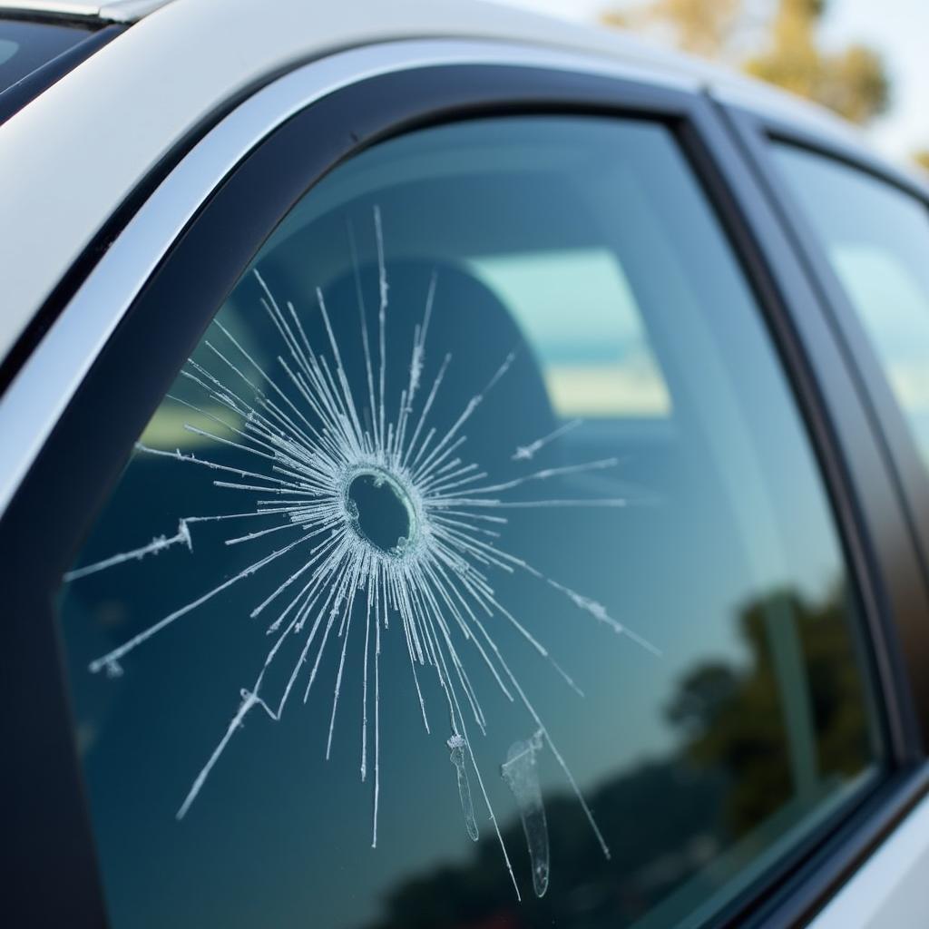 Car Window Damage in Goleta