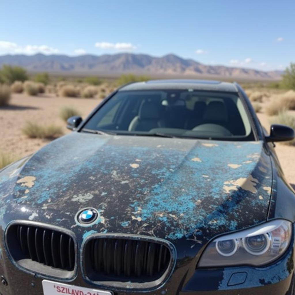 Car paint damage in Grand Junction