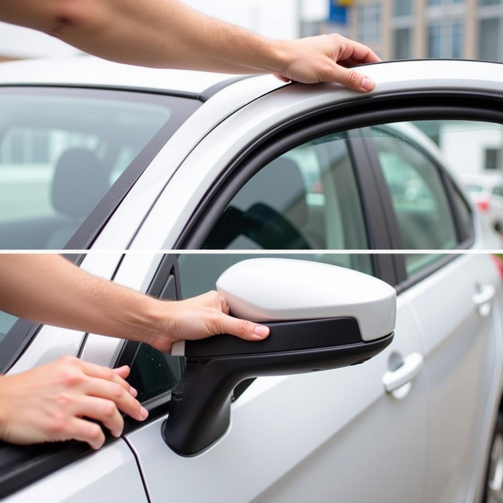 Installing New Car Window Molding Strip