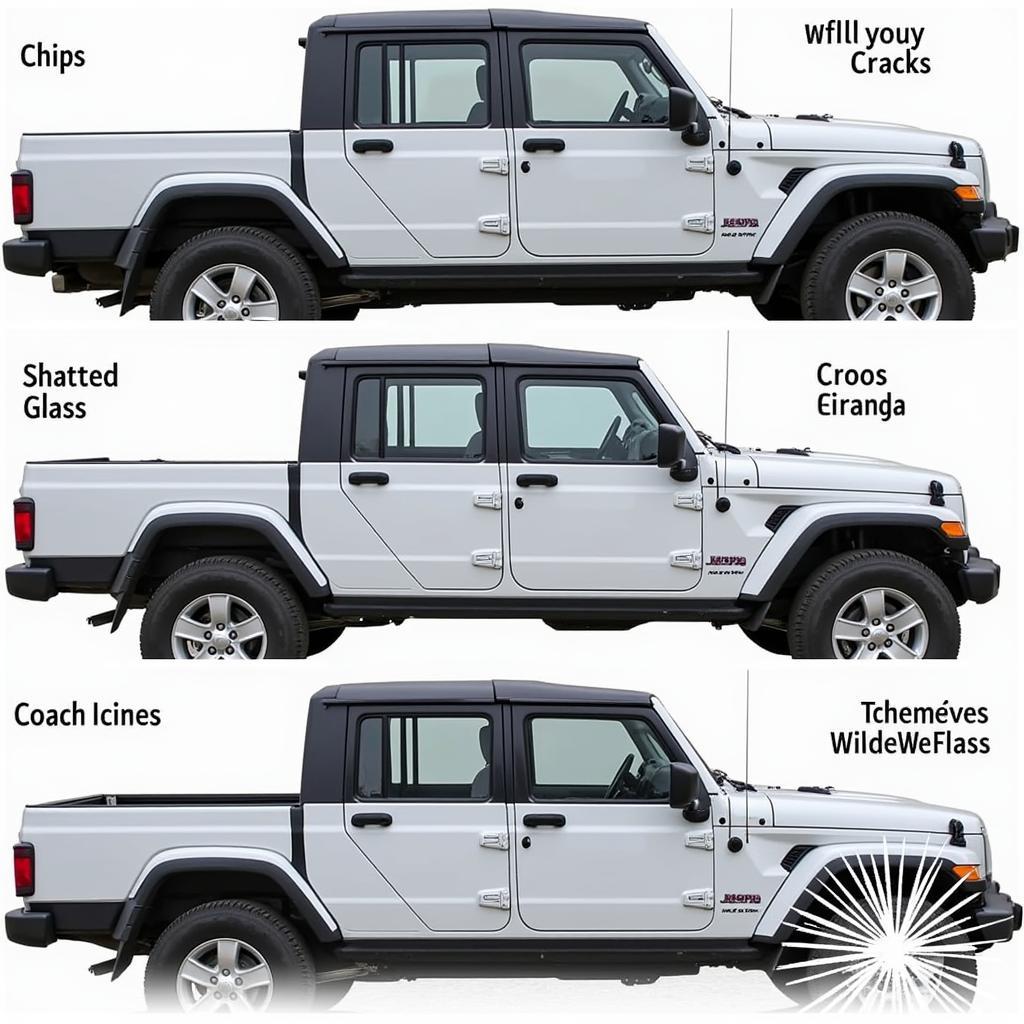 Types of Jeep Car Window Damage